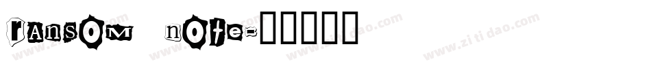 Ransom Note字体转换